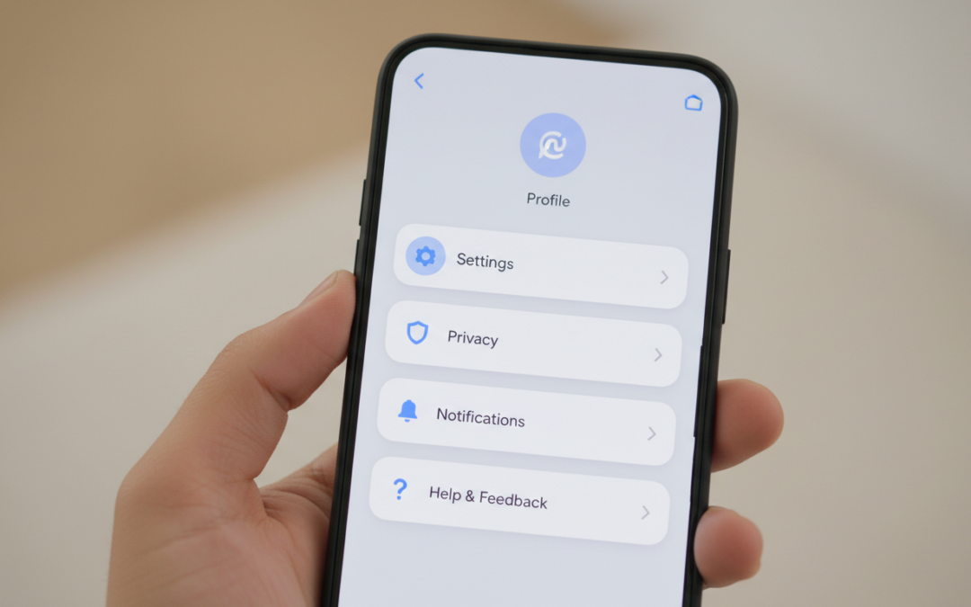 redesign of the account menu in google messages: a new interface for an enhanced user experience.