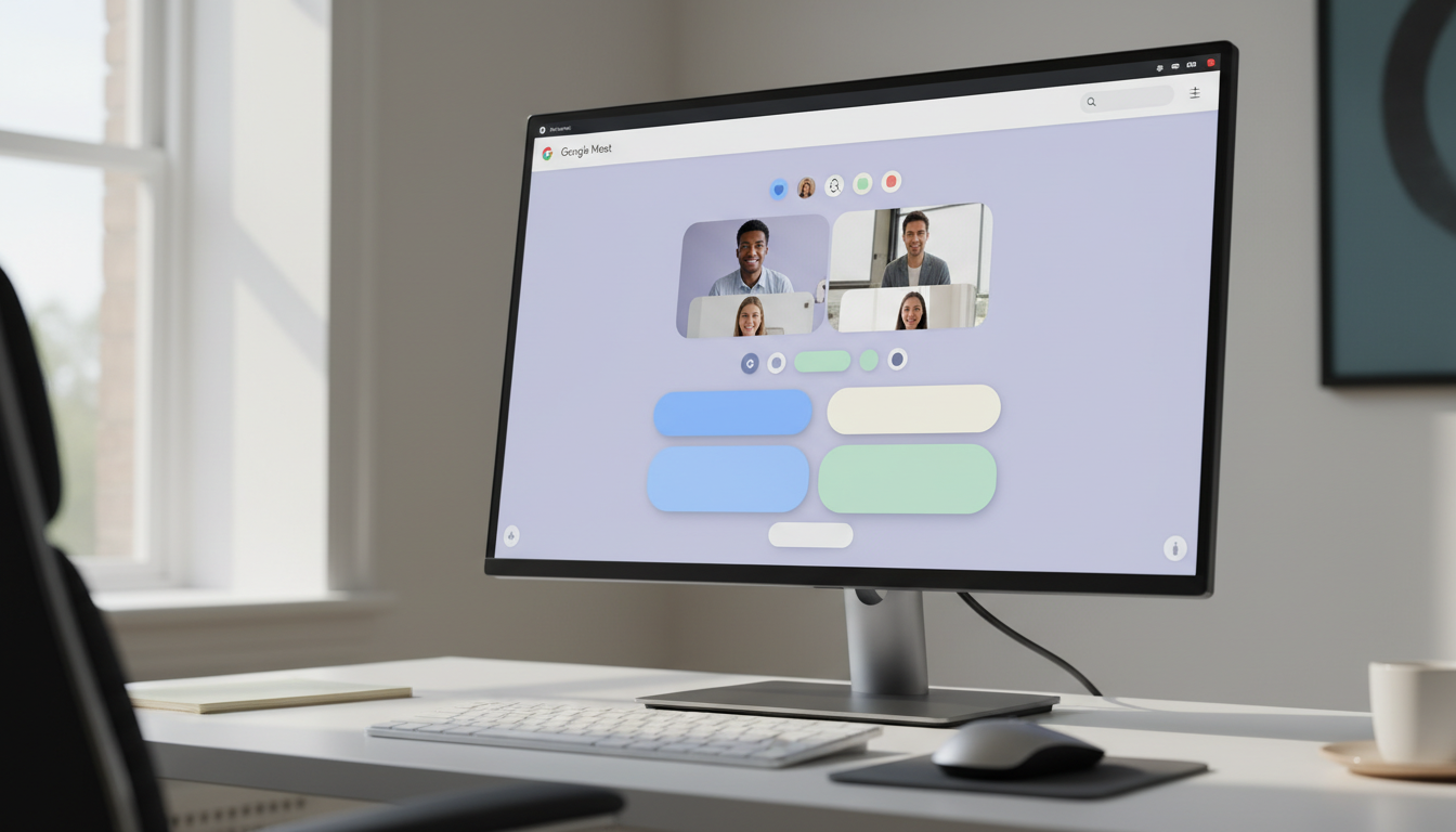 le nouveau design expressif de google meet avec