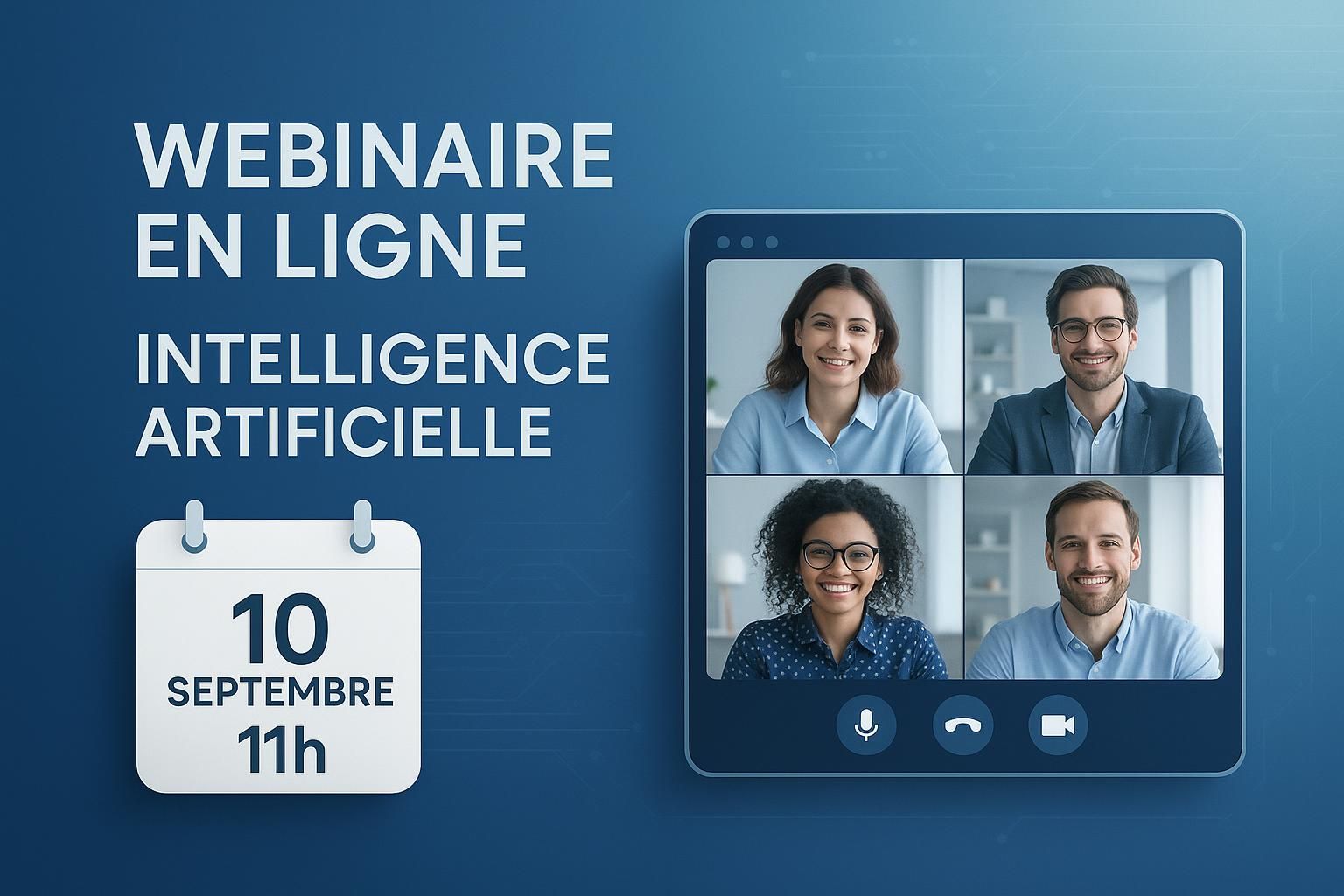participez au webinaire exceptionnel du 10 septembre pour découvrir les dernières innovations en intelligence artificielle en france. ne manquez pas cette opportunité unique d'explorer le futur de l'ia !
