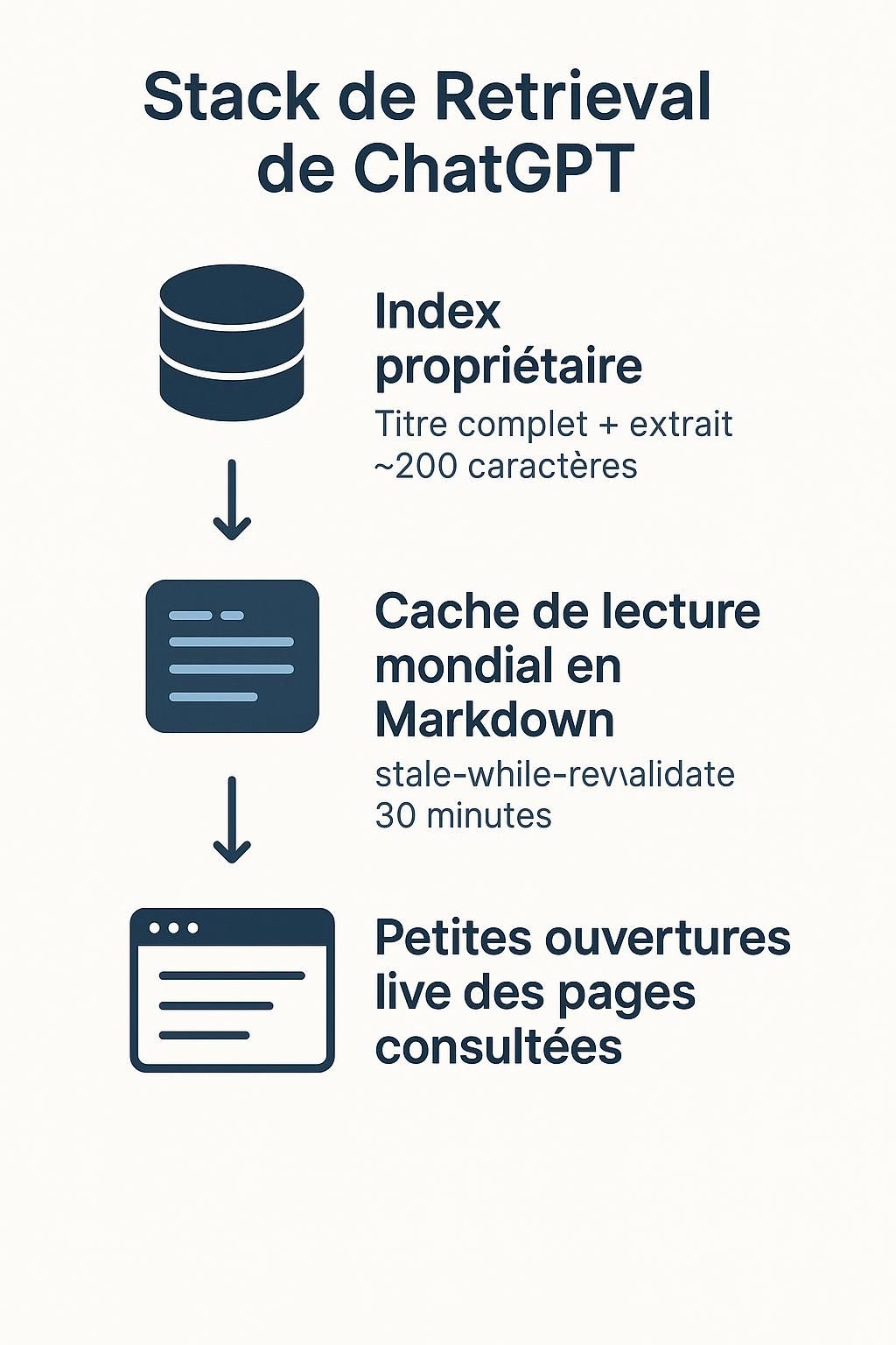 découvrez comment fonctionne la stack de retrieval de chatgpt en explorant les concepts clés de l’index, du cache et des pages réellement consultées pour optimiser les performances et la pertinence des réponses.
